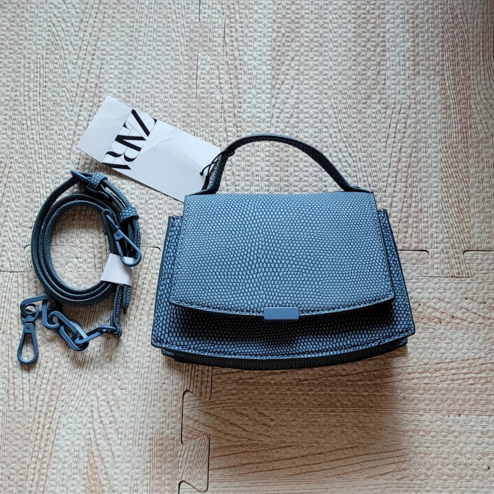 Zara Embossed Mini Crossbody - Picture 3 of 11